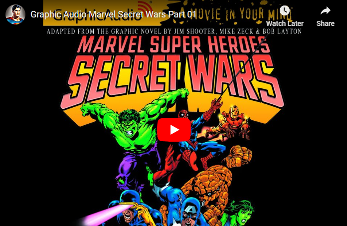 This is Featured Thumbnail image of Graphic Audio Marvel Secret Wars Part 01