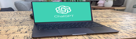 Chatgpt is opened on laptop