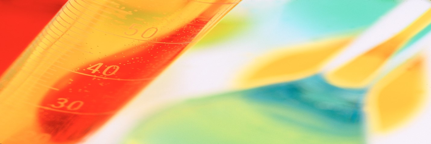 Extreme close-up of test tube