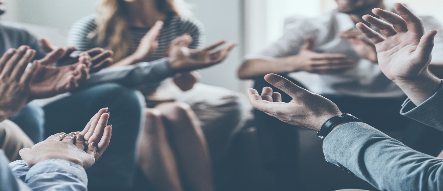 Close up image of hands applauding