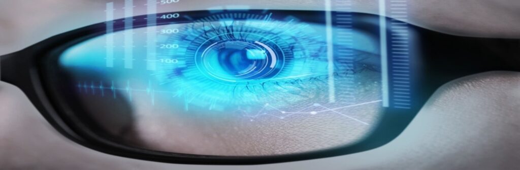 Digital technology vision exam eye test
